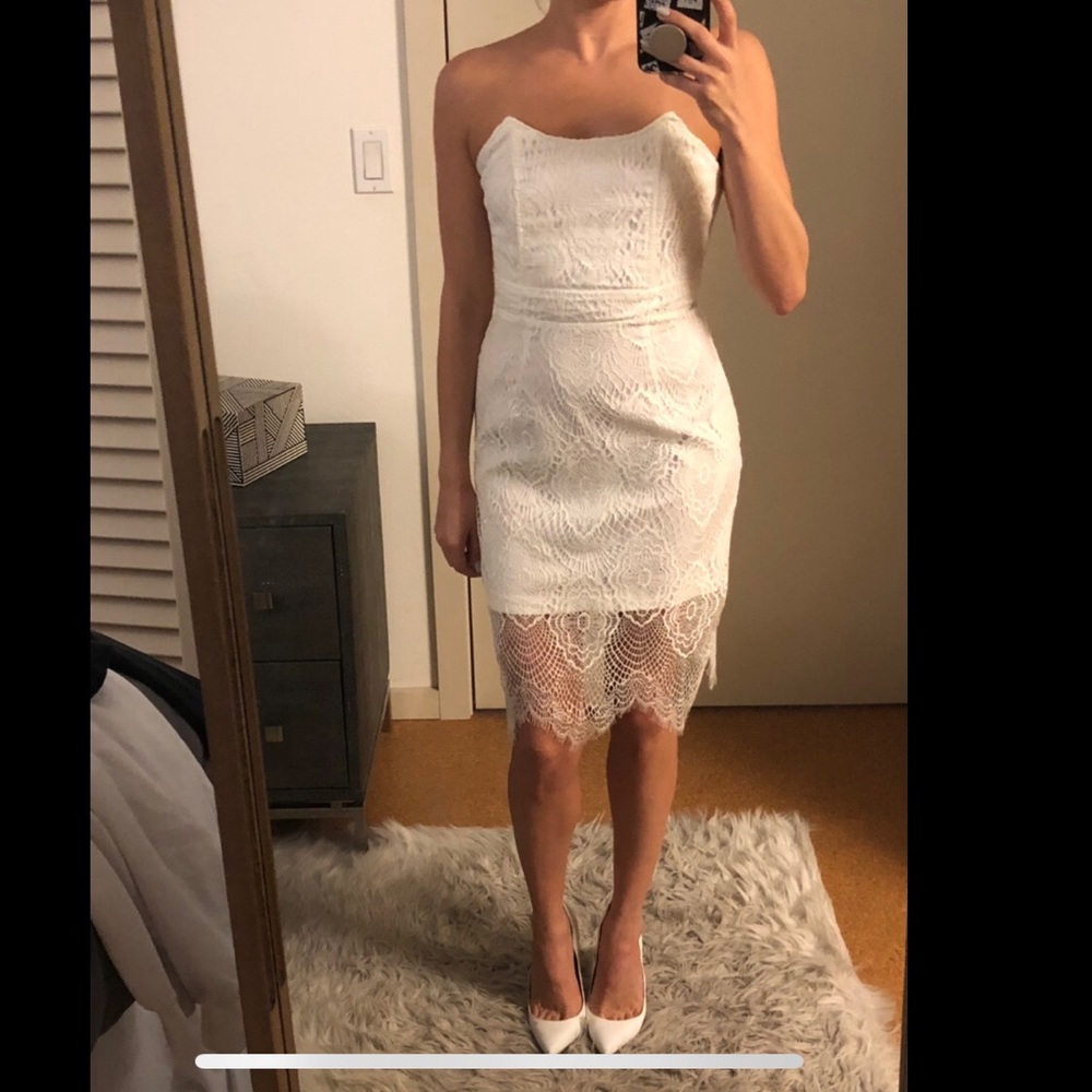 NWT Sexy White Lace Cocktail Dress